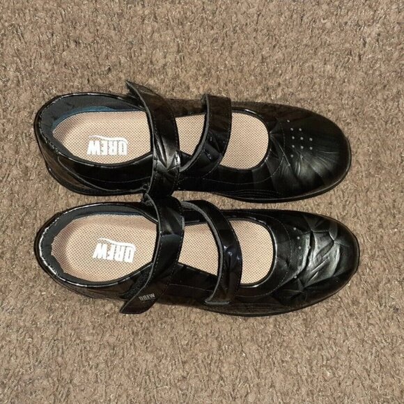 DREW-Last Orchid-Gray-Patent Leather Mary Jane Diabetic Comfort-SZ 8.5-Near Mint - Picture 6 of 7